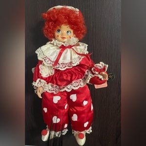 Brinn's 1986 Vintage Clown Calendar Valentines February Limited Edition